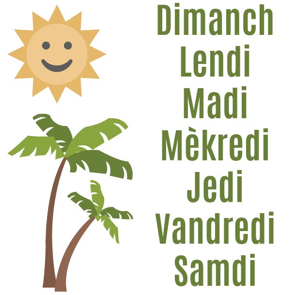 Days of the week in Haitian Creole